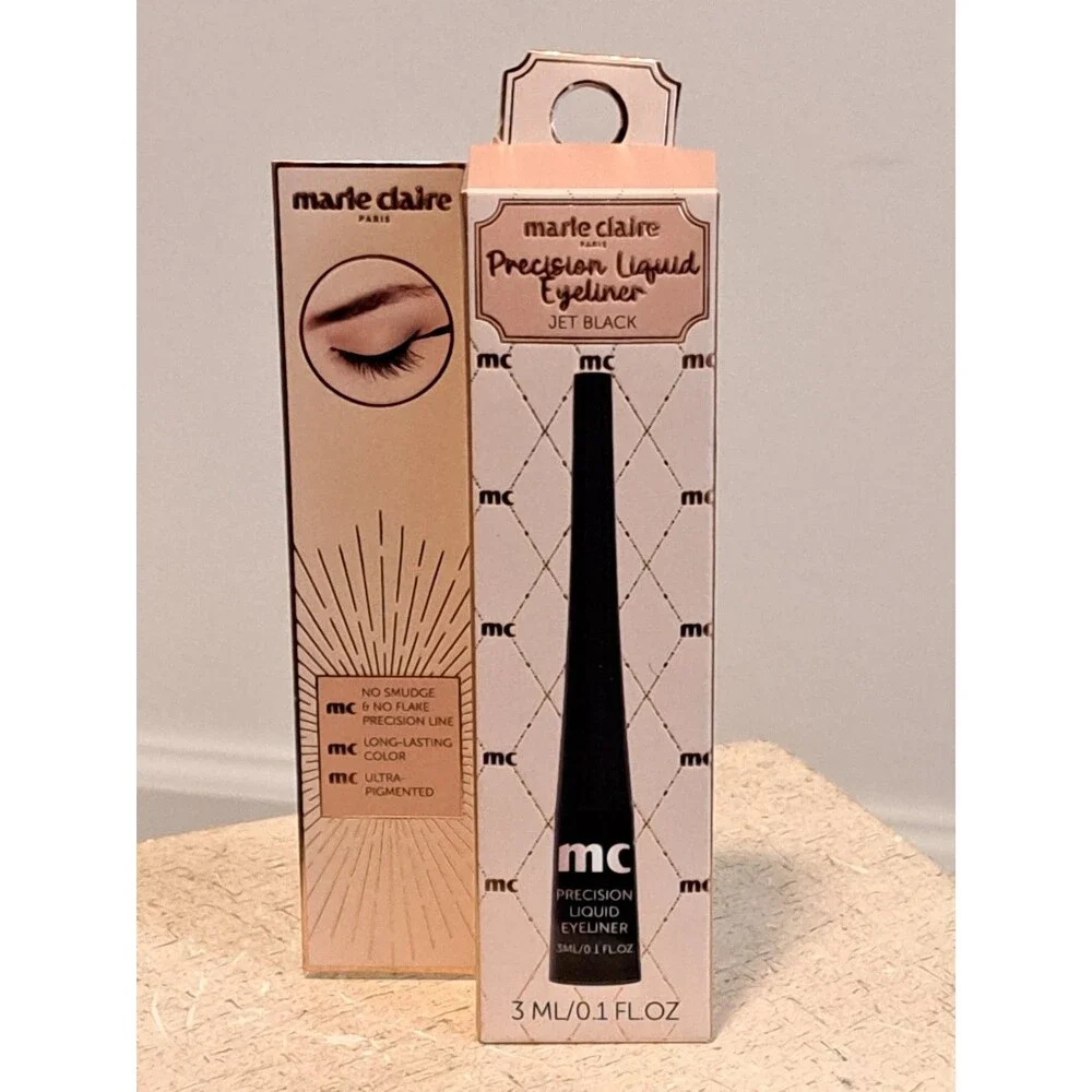 Marie Claire Precision Liquid Eyeliner Black 3ml/0.1 Fl. OZ New In Box